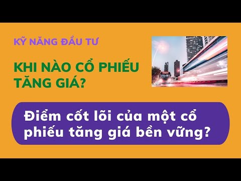 Phân tích cơ bản chứng khoán |Điểm cốt lõi Cổ phiếu tăng giá bền vững |