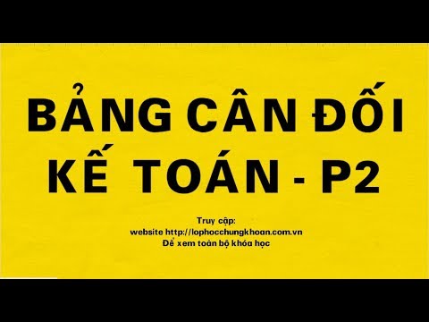Hướng dẫn đọc Bảng cân đối Kế toán | Phần 2