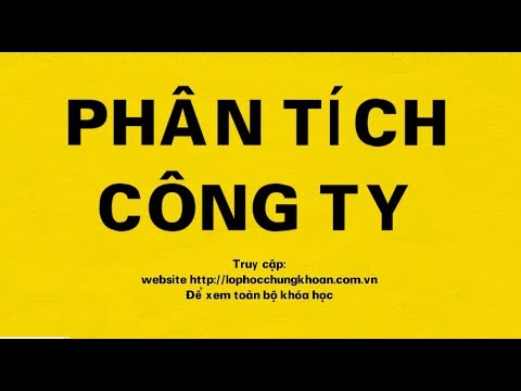 Cách phân tích công ty | phân tích cổ phiếu | phân tích cơ bản