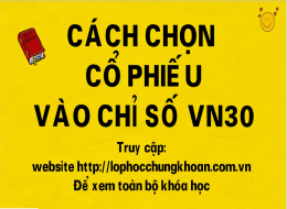 Cách chọn cổ phiếu vào bộ chỉ số VN30 Index trong kỳ review