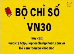Chỉ số VN30 là gì? | Cách xác định và ý nghĩa của chỉ số VN30 Index