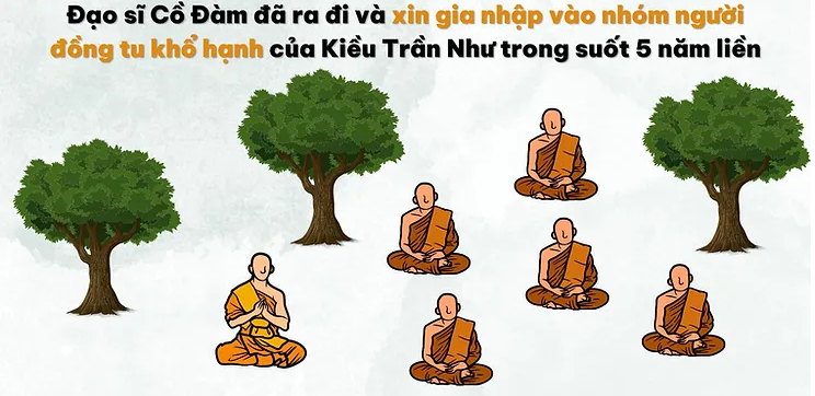 Đức phật tu khổ hạnh trong 5 năm