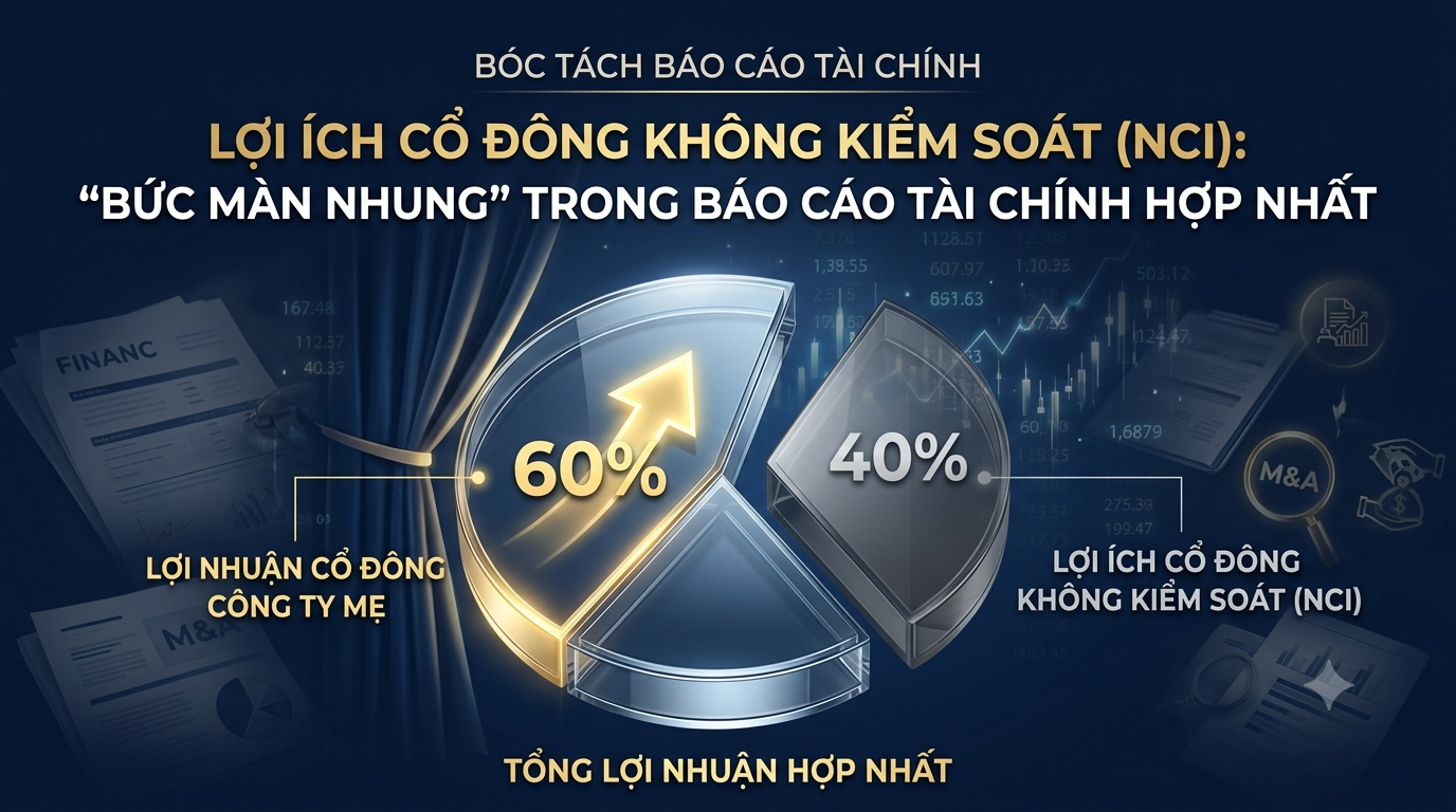 Lợi ích cổ đông không kiểm soát (NCI): “BỨC MÀN NHUNG” trong báo cáo tài chính hợp nhất